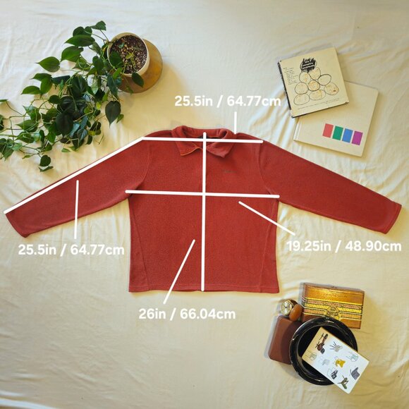 Orange Eddie Bauer Quarter-Zip - Picture 6 of 6